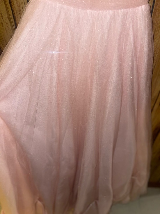 Blush Pink Beaded Prom Dress Size 4 Sparkly Tulle Princess Formal Gown Sudio 17 - Picture 4 of 6
